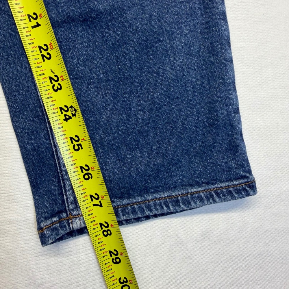 Good American Good Icon Straight Ankle Jeans 6 28 High Rise Medium Wash Womens - Picture 11 of 11
